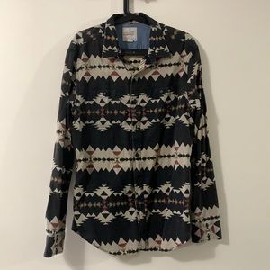 AWO Aztec Patterned SUPER-CHILL Button Down